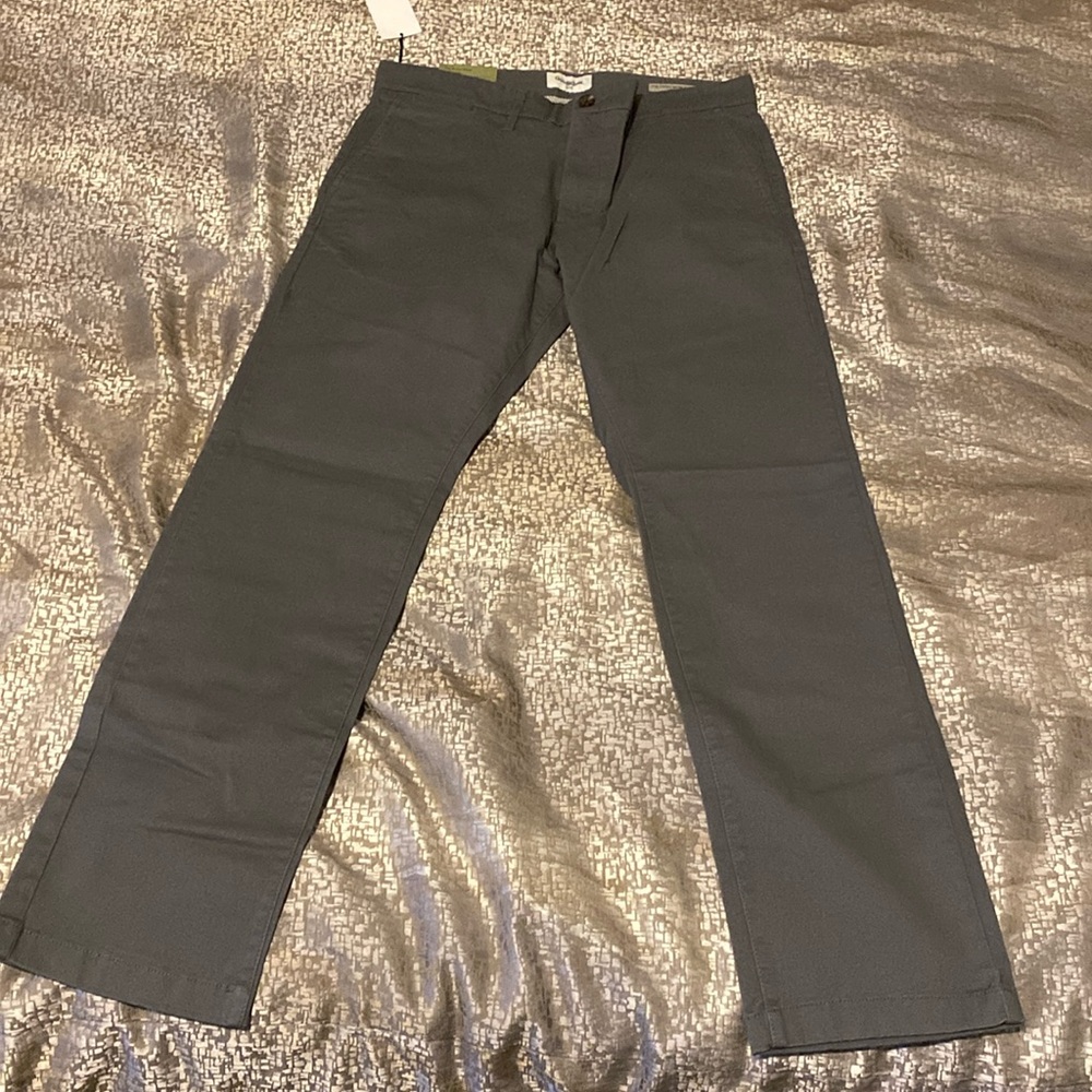 Men Khaki Chino Grey W33-L30